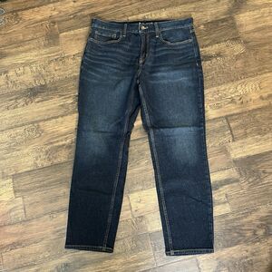 Old Navy Jeans Mens 36 X 30 Athletic Taper Built-in Flex Blue Dark Wash Denim